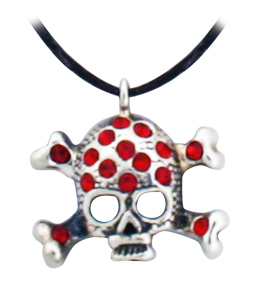 The red skull pendant