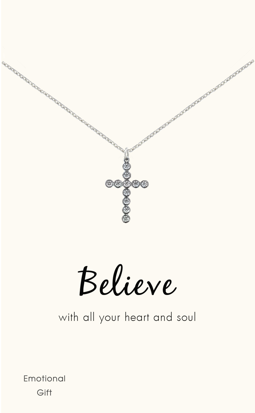 The rose cross silver pendant