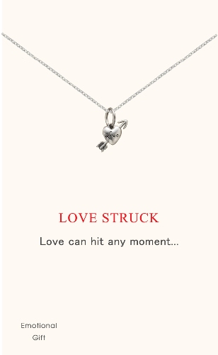 Love struck silver pendant