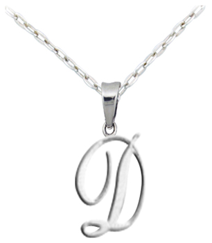 Letter D pendant