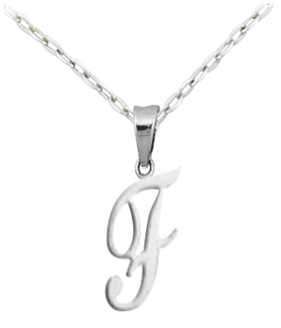 Letter F pendant