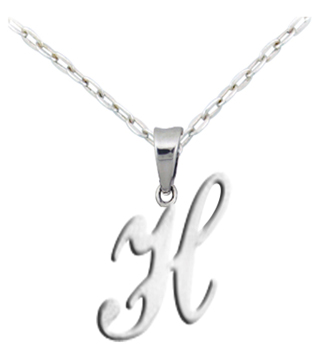 Letter H pendant