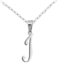 Letter I  pendant