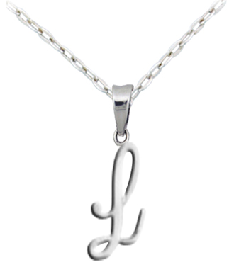 Letter L pendant 