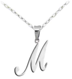 Letter M pendant