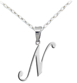 Letter N pendant