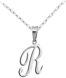 Letter  R pendant