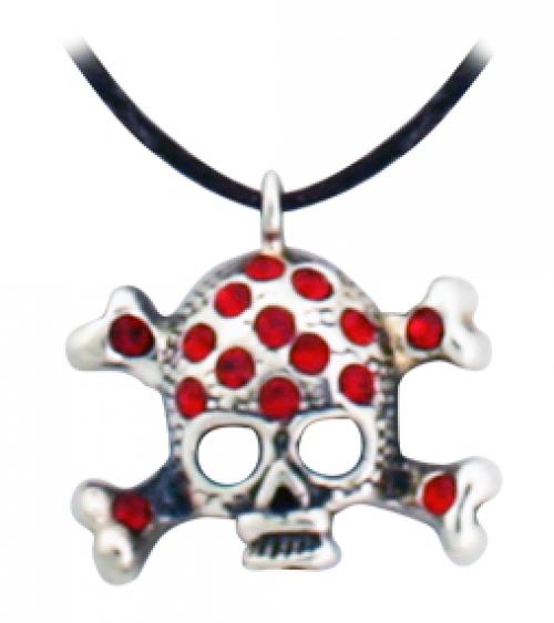 The red skull pendant