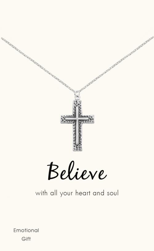 The cross silver pendant