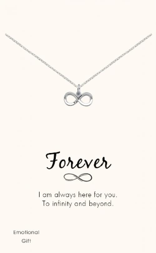 Forever symbol silver pendant