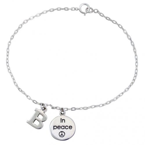 Be In Peace Charm Bracelet