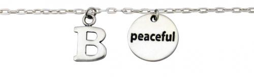 Be Peaceful Charm Bracelet