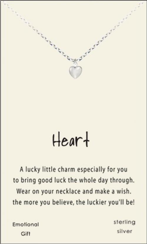 Heart silver pendant